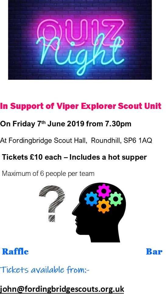 Quiz Night Tickets Available